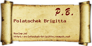 Polatschek Brigitta névjegykártya